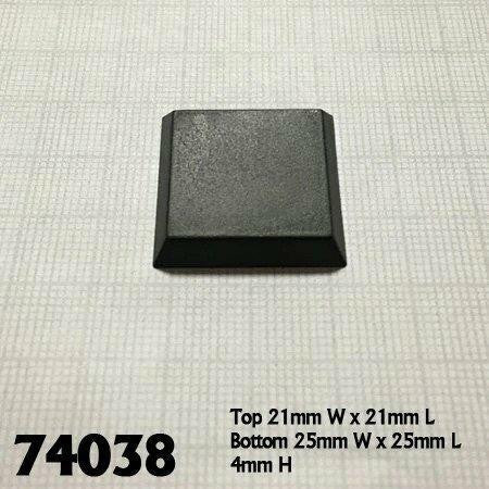 Bones 1 Square Plastic Flat Top Base 20 74038
