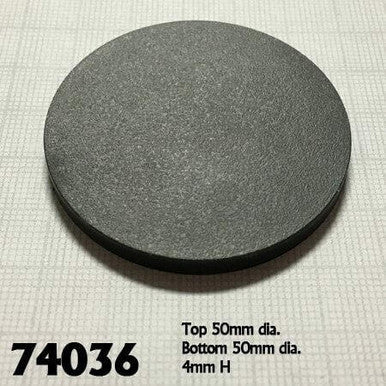 2" Round Plastic Rpg Base (10)