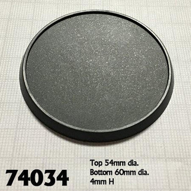 60mm Round Plastic Gaming Base (10) (74034)