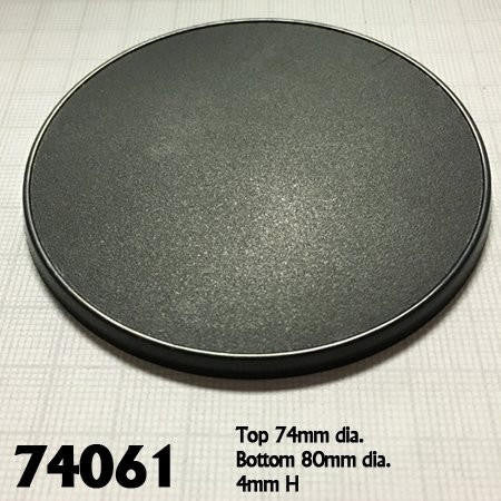 Bones 80mm Round Gaming Base (4) 