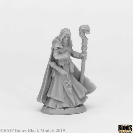 Bones Black Dark Elf Wizard 44073