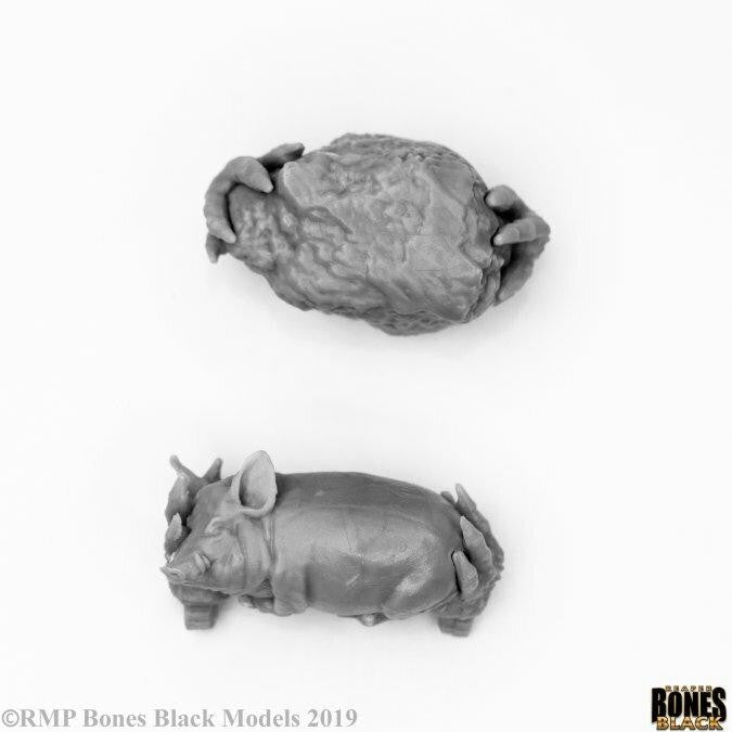 Bones Black Two Headed Troll 44120