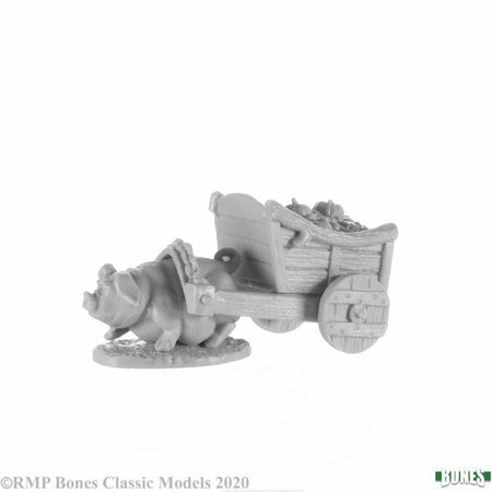 Bones Pig and Cart 77657