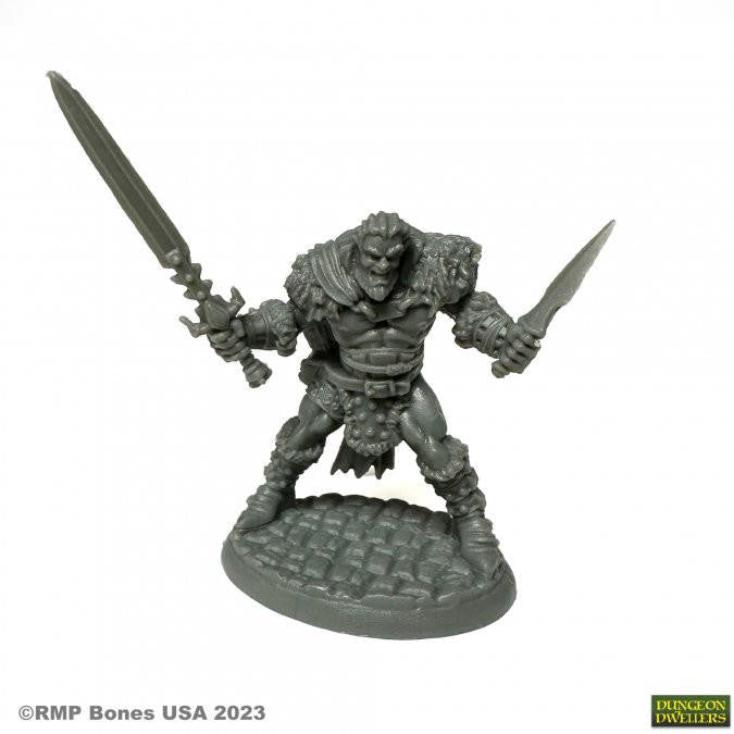 Bones USA Dungeon Dwellers Grundor Hoardtaker, Barbarian (07086) 