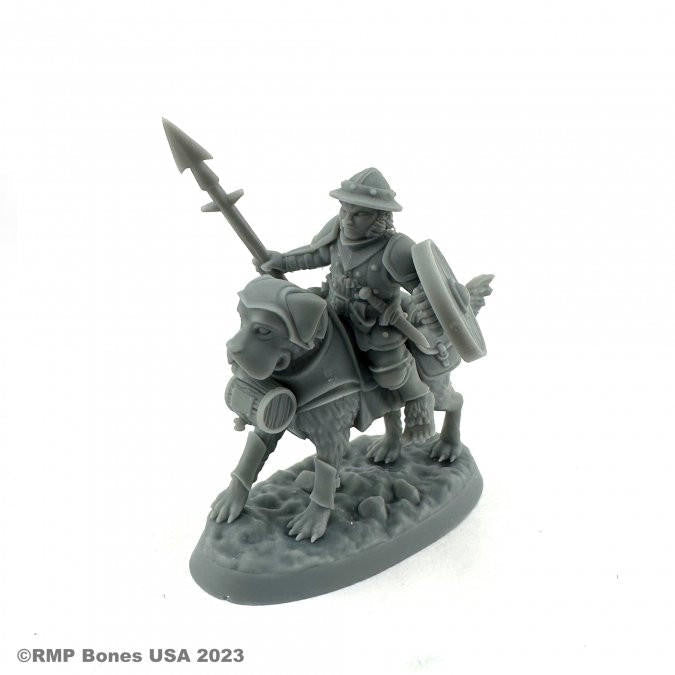 Bones USA Dungeon Dwellers Male Halfling Dog Rider (07114) 