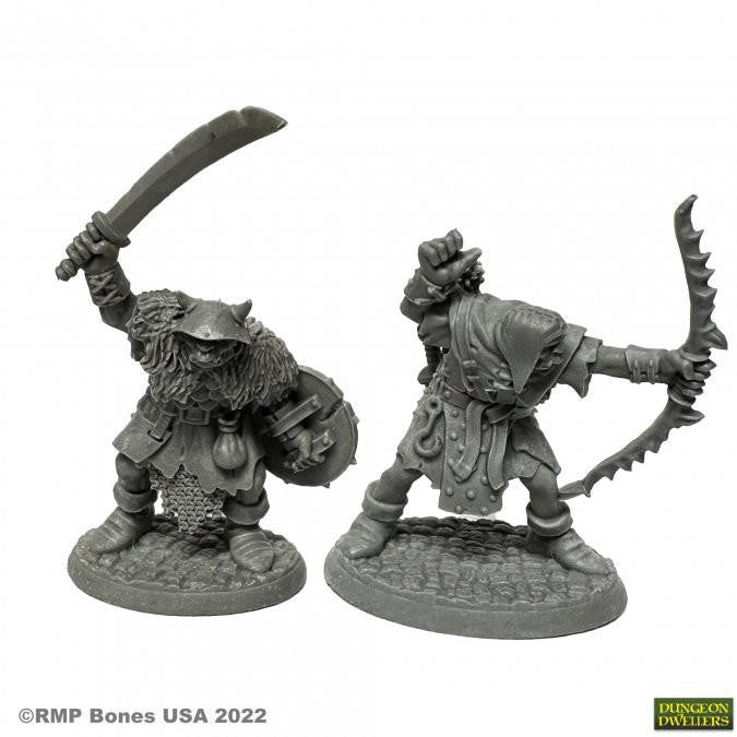 Bones USA Dungeon Dwellers Orcs of the Ragged Wound Warriors (2) (07013) 