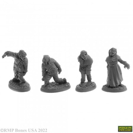Bones USA Dungeon Dwellers Zombies (4) (07055) 