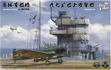 Border Model 1/35 B5N2 Kate w/Akagi Bridge & Flight Deck BSF001 