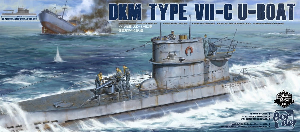 Border Model 1/35 U-Boat Tp.VIIc Upper Deck BS001 