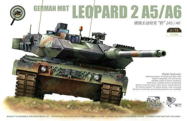 Border Model 1/72 Leopard 2 A5/A6 TK7201