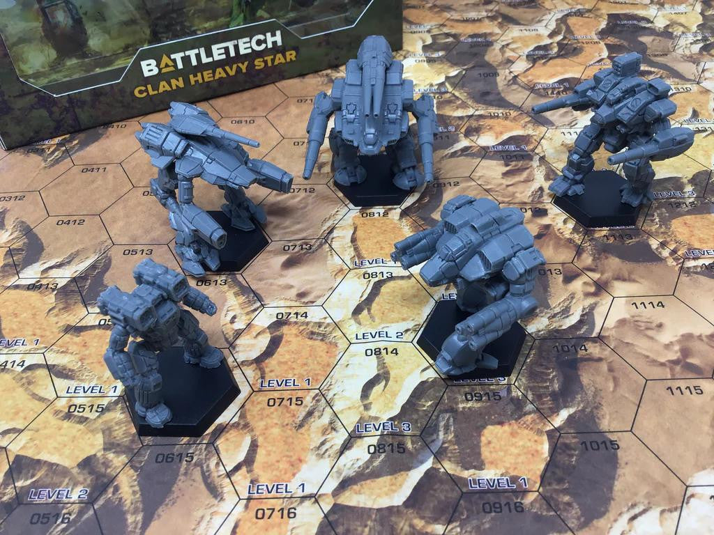 Catalyst Game Labs BattleTech: Clan Heavy Star Miniatures Pack 