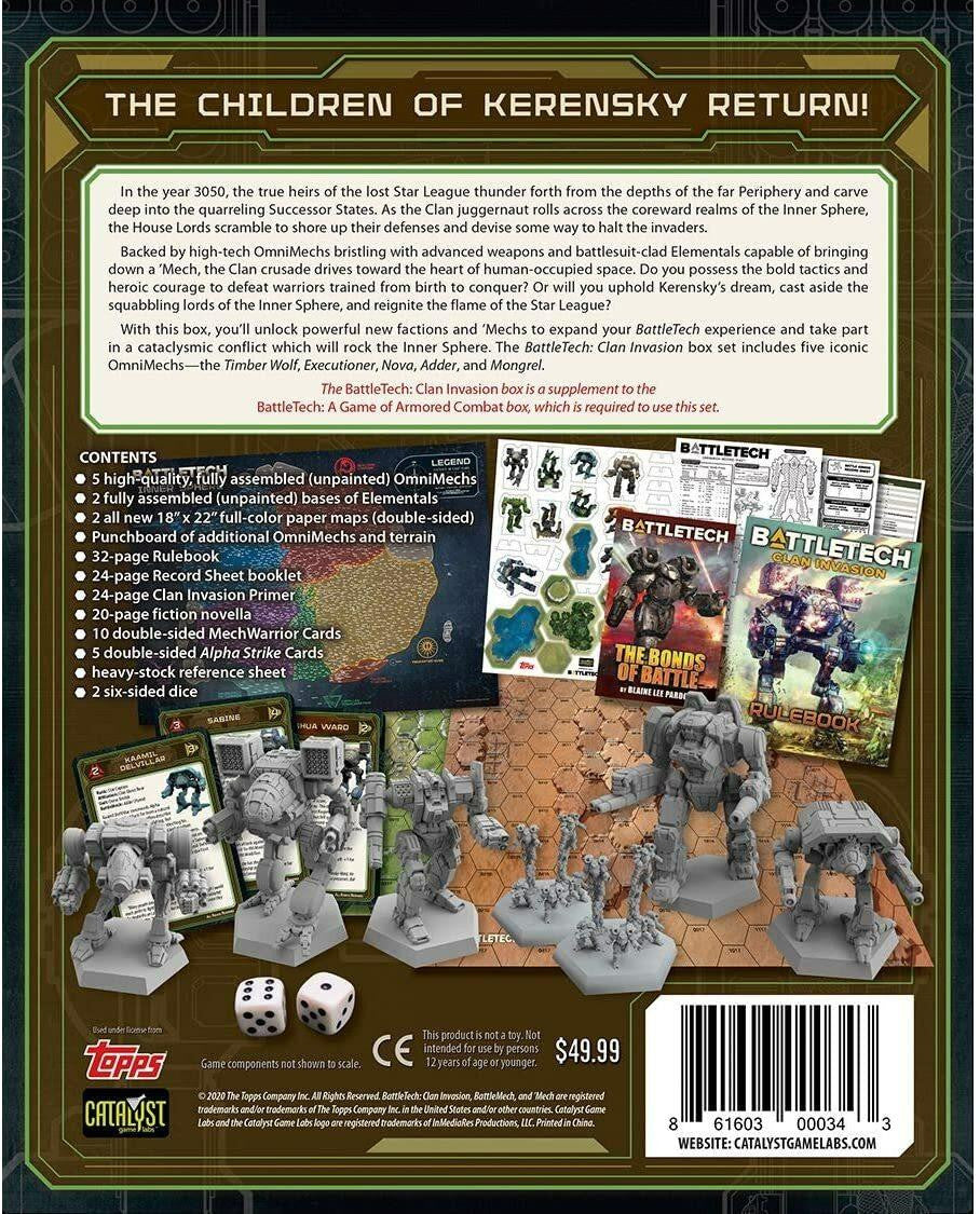 Catalyst Game Labs BattleTech Clan Invasion