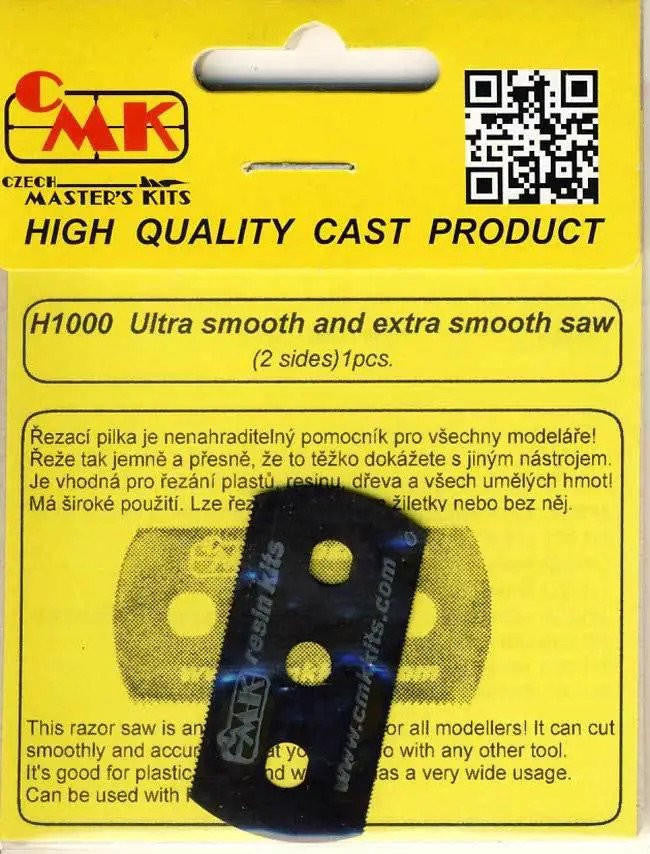 CMK Tools Razor Saw Blade 2-Sided Ultra Smooth (1) H1000 