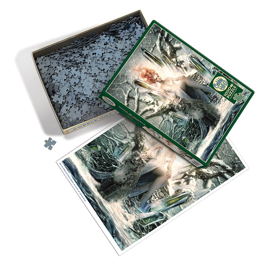 Crystal puzzle and packaging layout