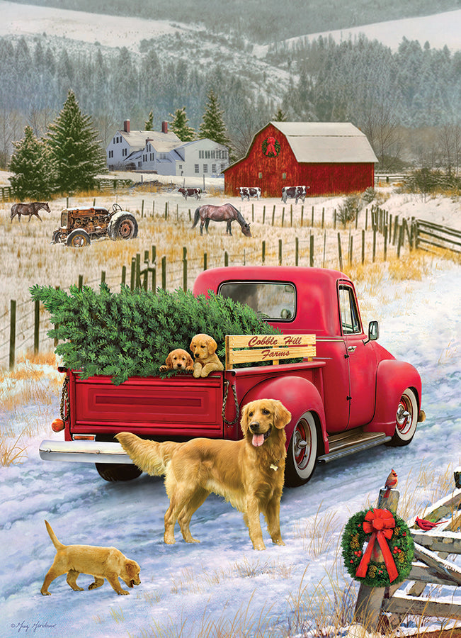Complete Christmas on the Farm puzzle artwork