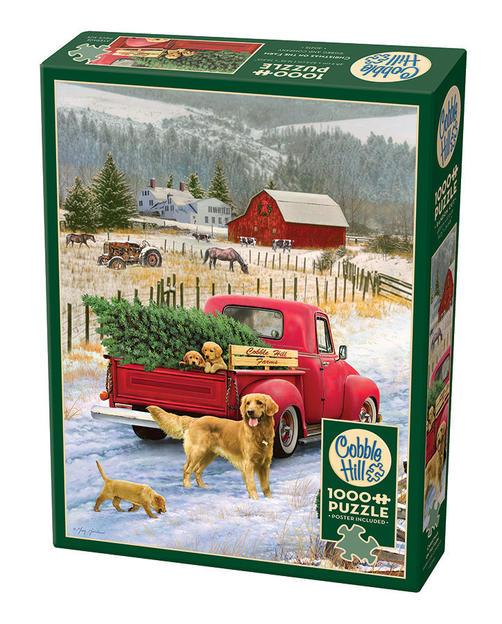 Christmas on the Farm 1000 piece puzzle box