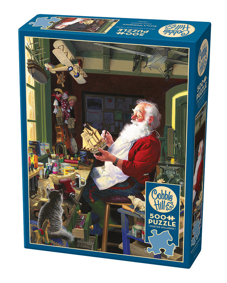 Santa's Workbench 500 piece puzzle box
