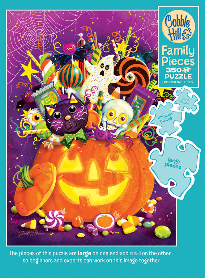 Front of the Tricky Treats Family Pieces 350 puzzle box