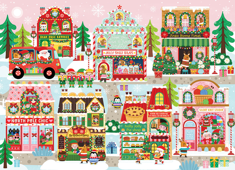 Complete Tinsel Town family puzzle artwork