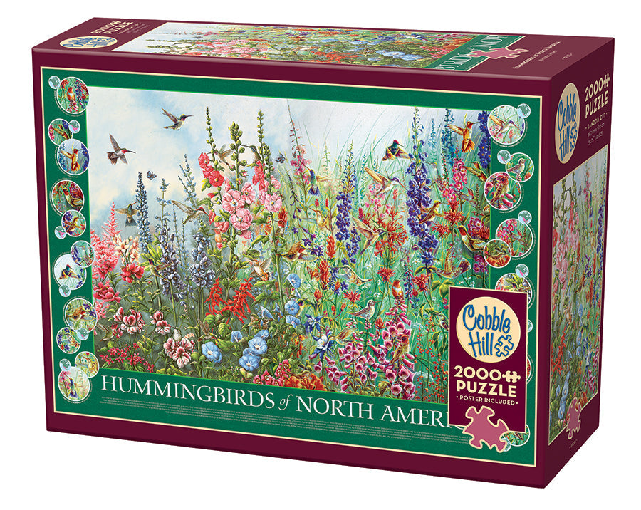 Hummingbirds of North America 2000 piece puzzle box