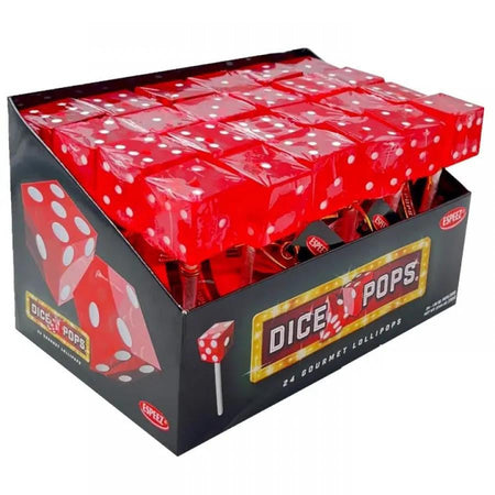 Cow Crack Dice Pop Lollipop Red 