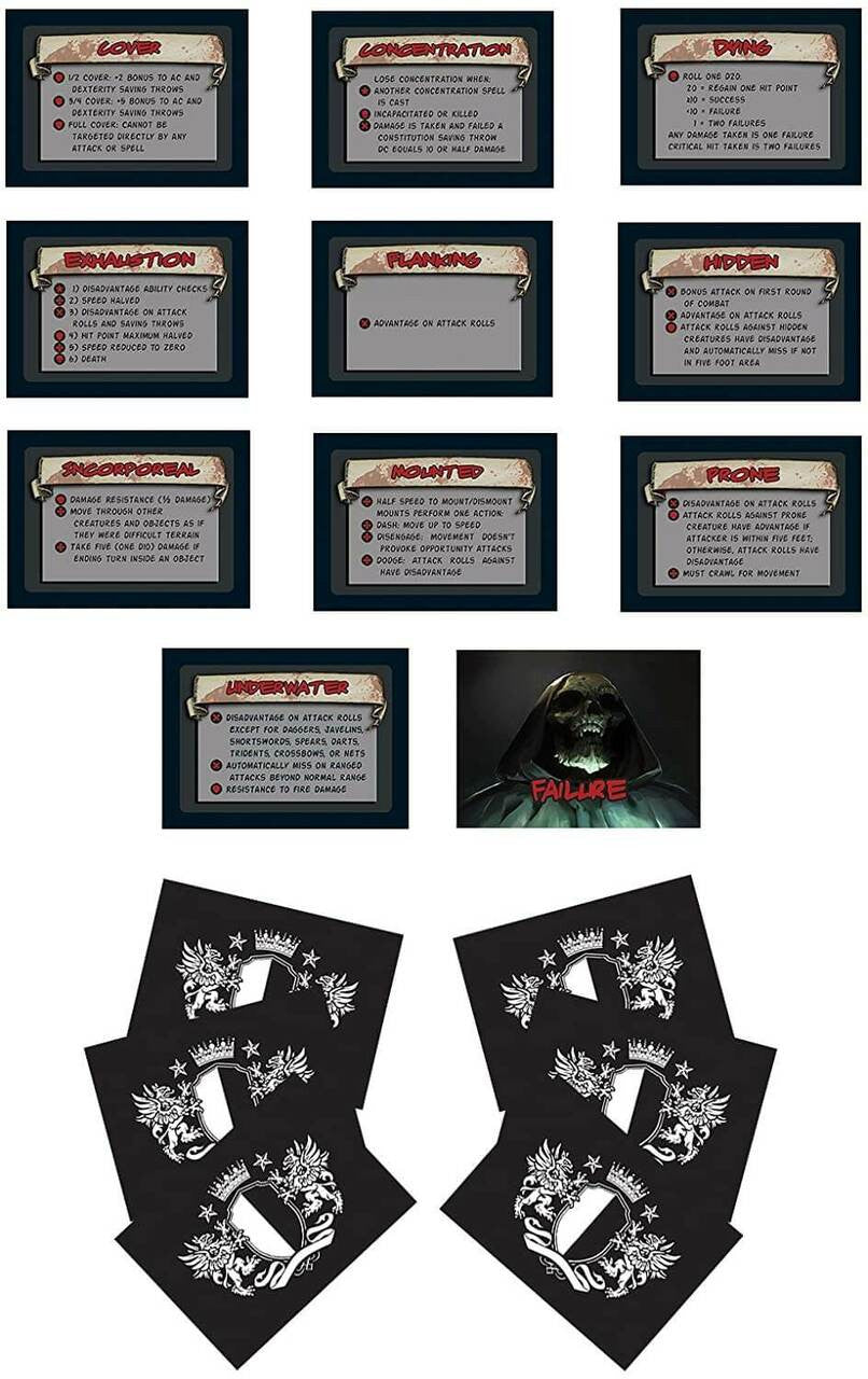 Crit Games DandD 5E Combat Cards