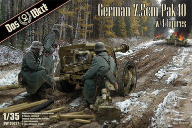 1/35 7.5cm Pak40 w/4 Figures 35027