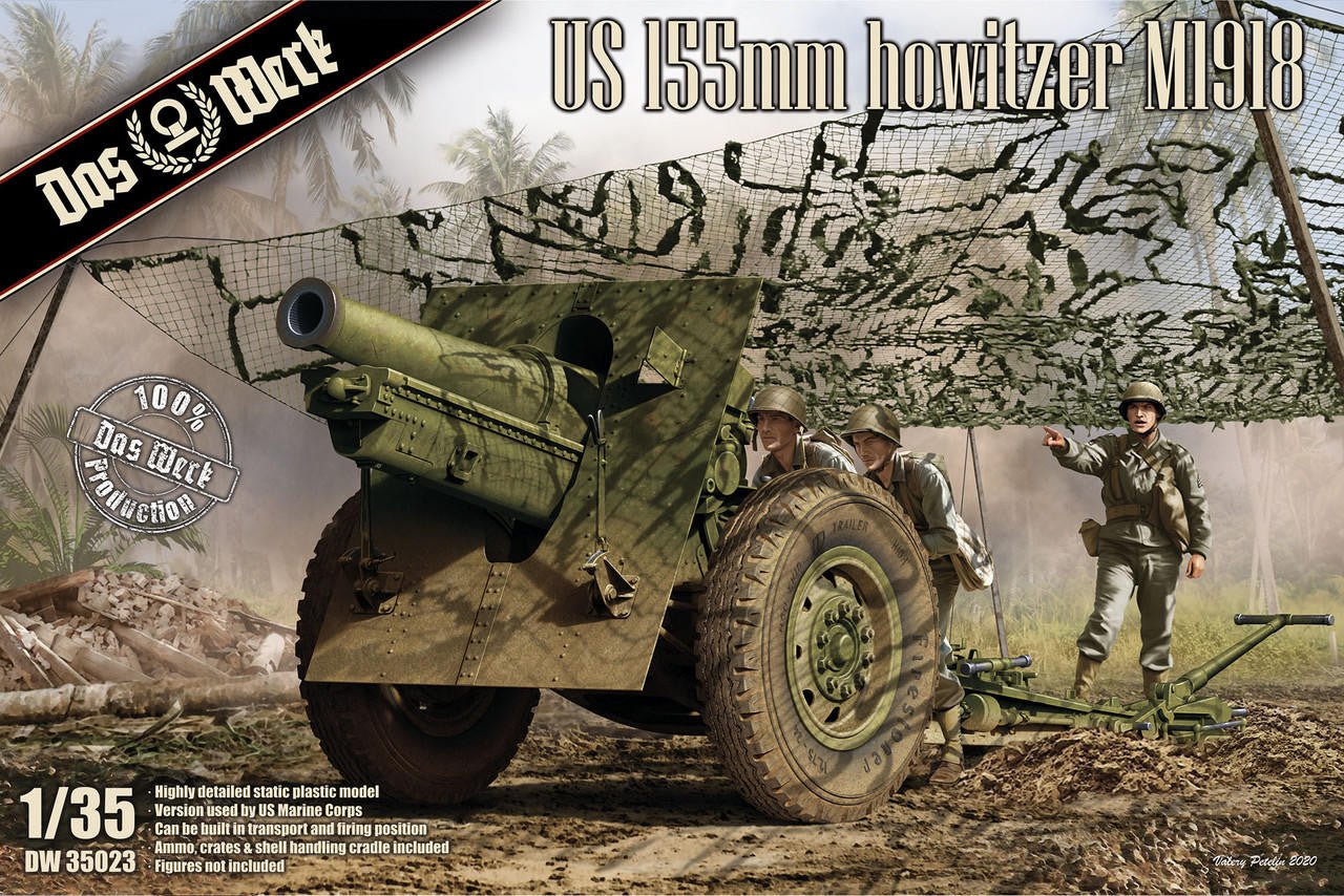 Das Werk 1/35 M1918 US 155mm Howitzer 35023
