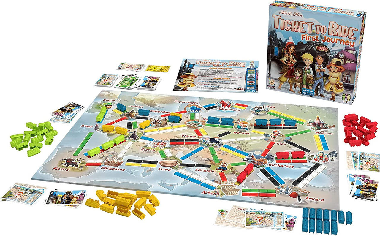 Days of Wonder Ticket to Ride First Journey Europe