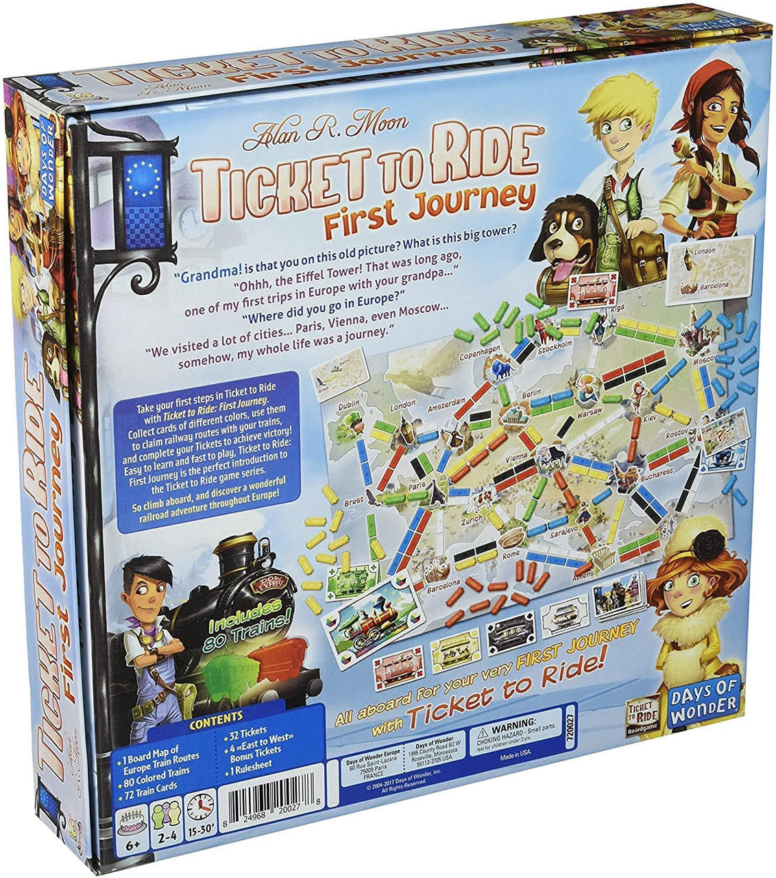 Days of Wonder Ticket to Ride First Journey Europe