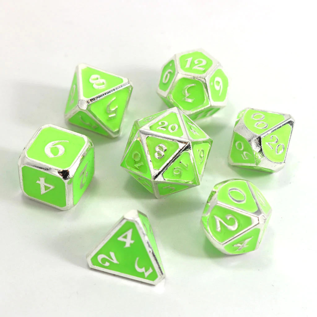 Die Hard Dice 7 Piece RPG Set - AfterDark Mythica Neon Rave