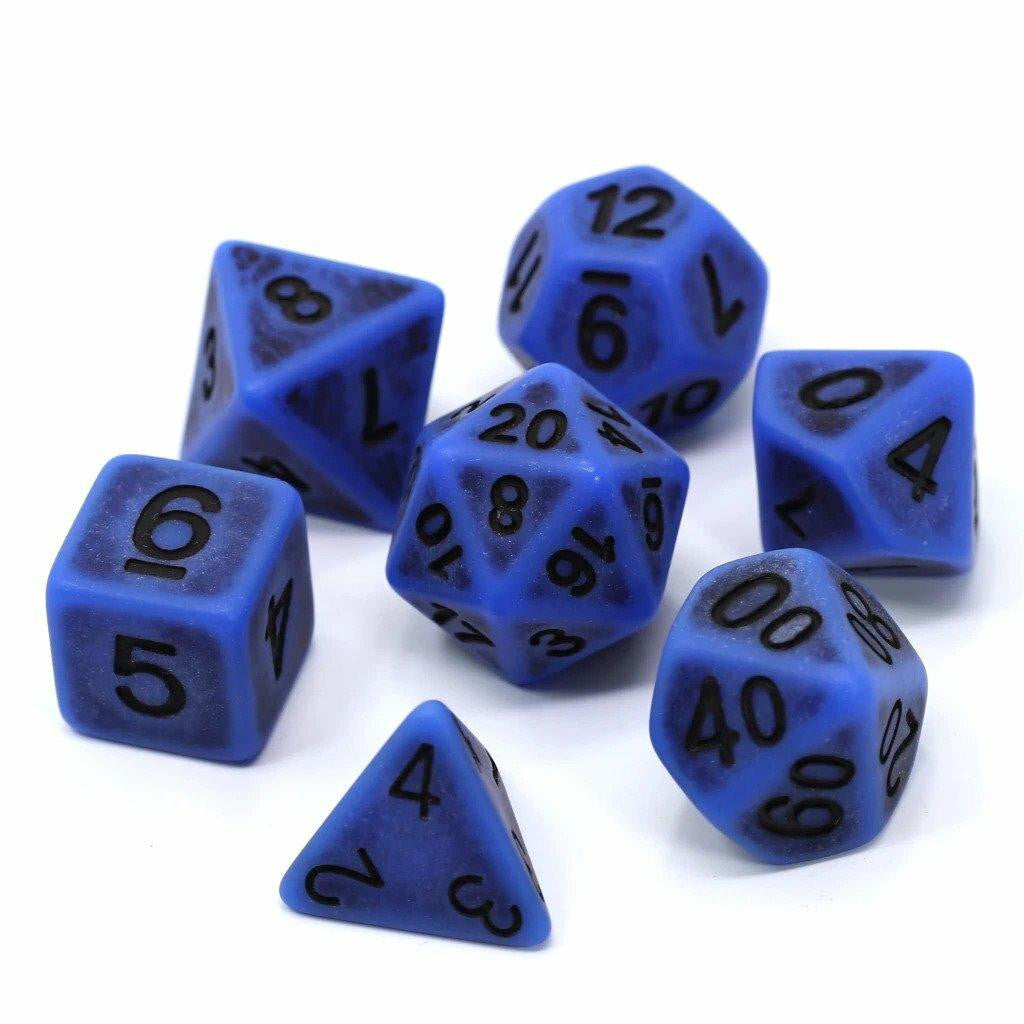 Die Hard Dice 7 Piece RPG Set - Cobalt Ancient
