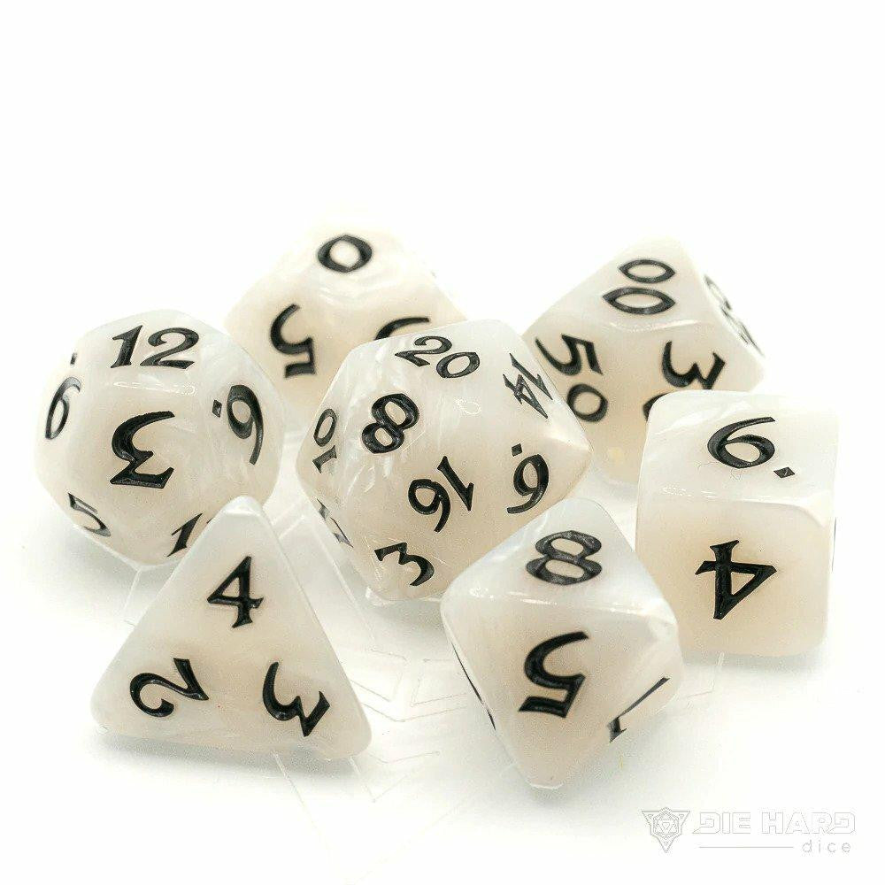 Die Hard Dice 7 Piece RPG Set - Elessia in Elf Queen with Black