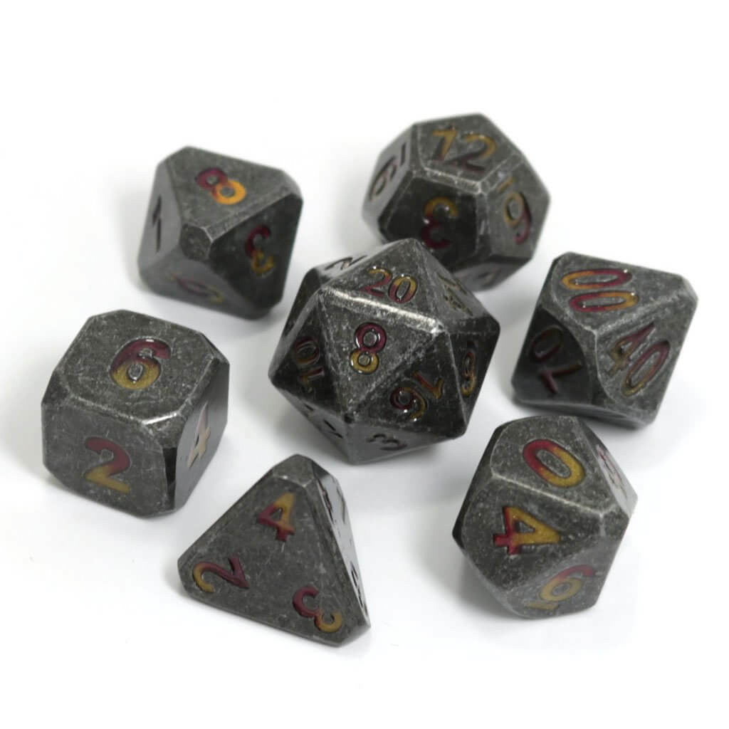 Die Hard Dice 7 Piece RPG Set - Forge Brimstone