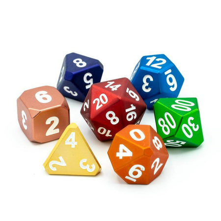 Die Hard Dice 7 Piece RPG Set - Forge Frosted Rainbow Mix