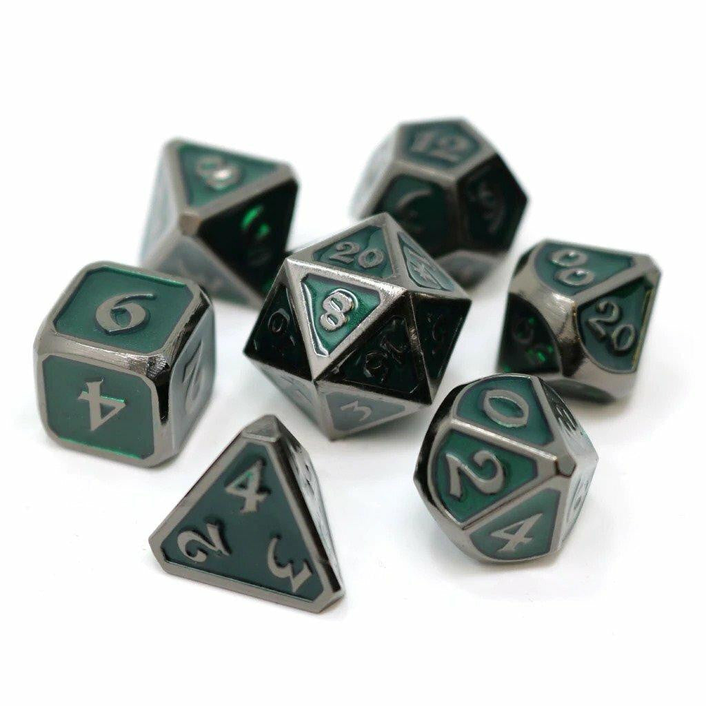 Die Hard Dice 7 Piece RPG Set - Mythica Sinister Emerald