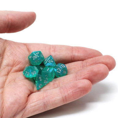 Critlings Dice Set - Aqua Sparkle