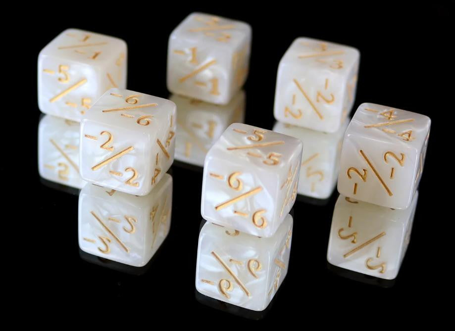 Die Hard Dice Negative Counter Set - Pearl 