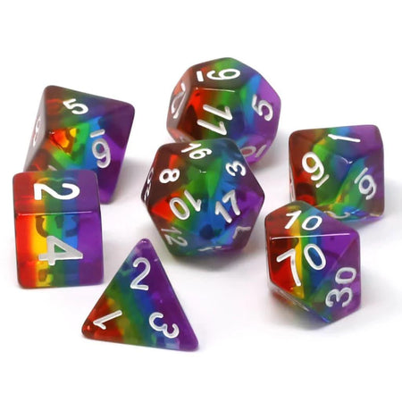 Die Hard Dice Prismatic Rainbow - 7pc RPG Set 