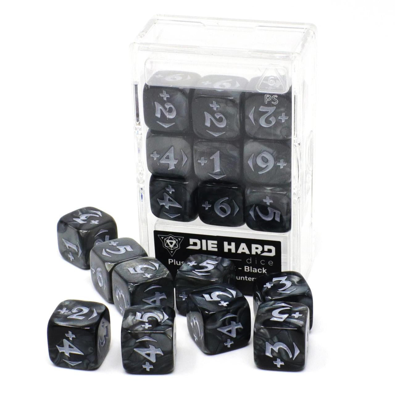 Die Hard Dice Spindown Counters - Plus Power Pack - Black 