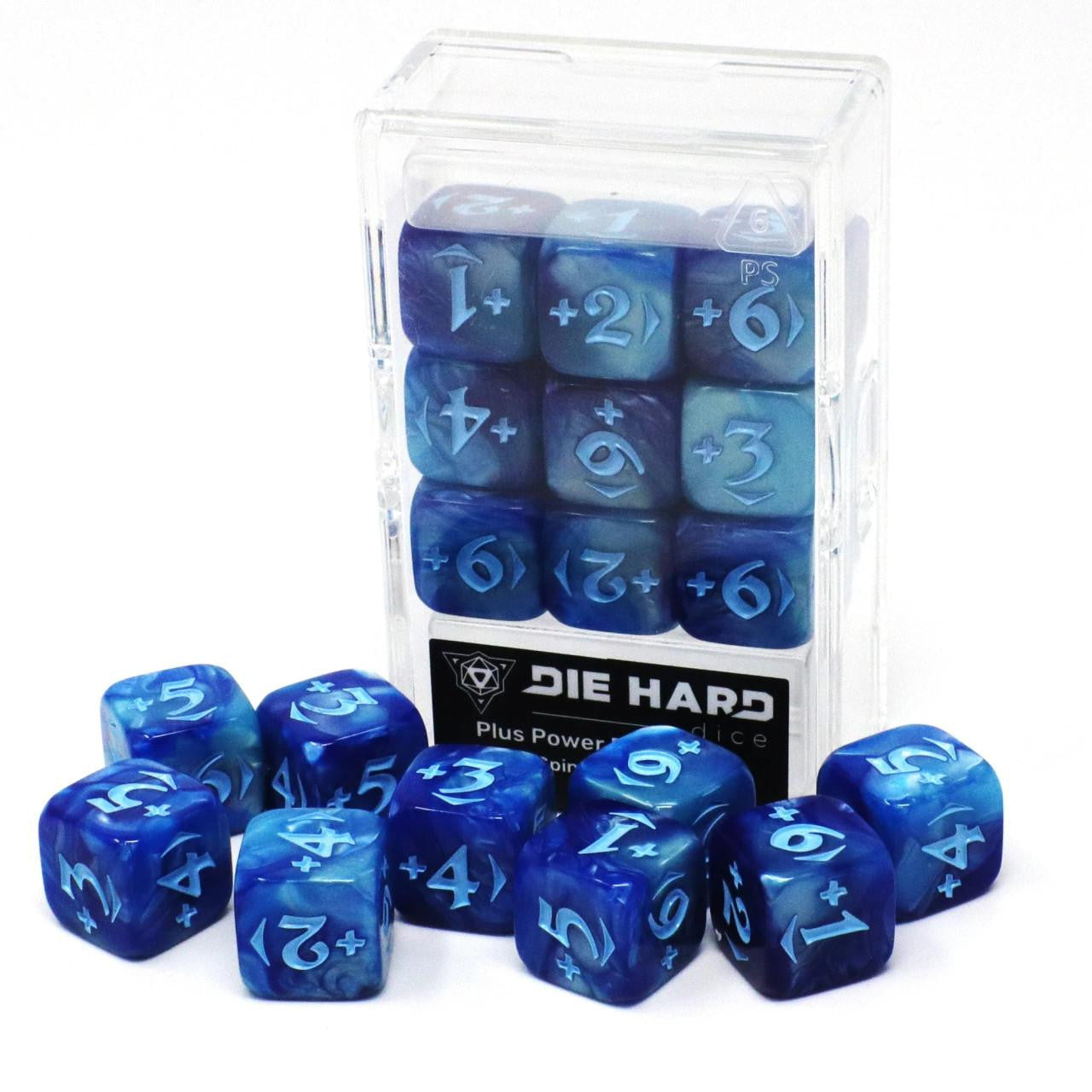 Die Hard Dice Spindown Counters - Plus Power Pack - Blue 