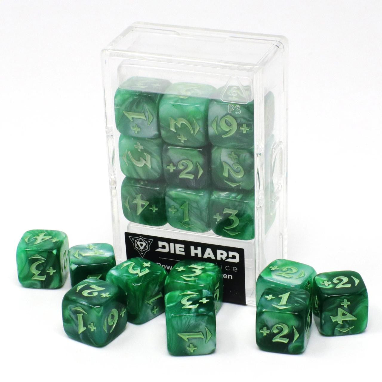 Die Hard Dice Spindown Counters - Plus Power Pack - Green 