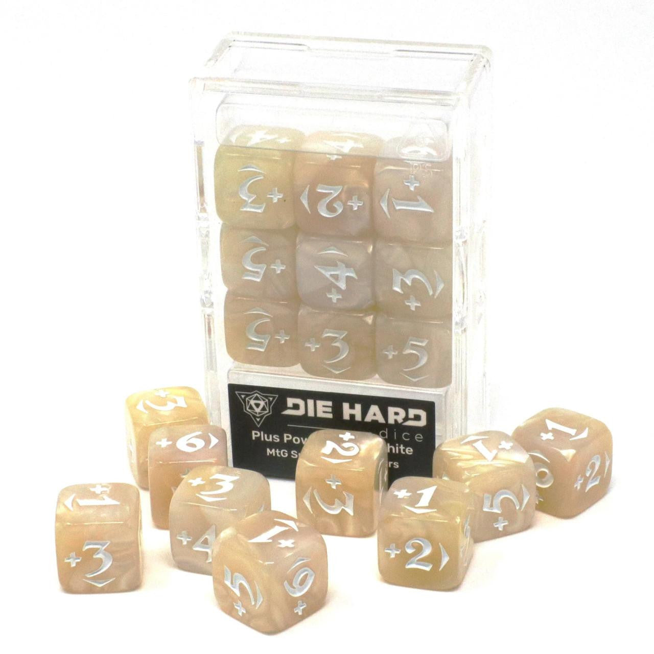 Die Hard Dice Spindown Counters - Plus Power Pack - White 