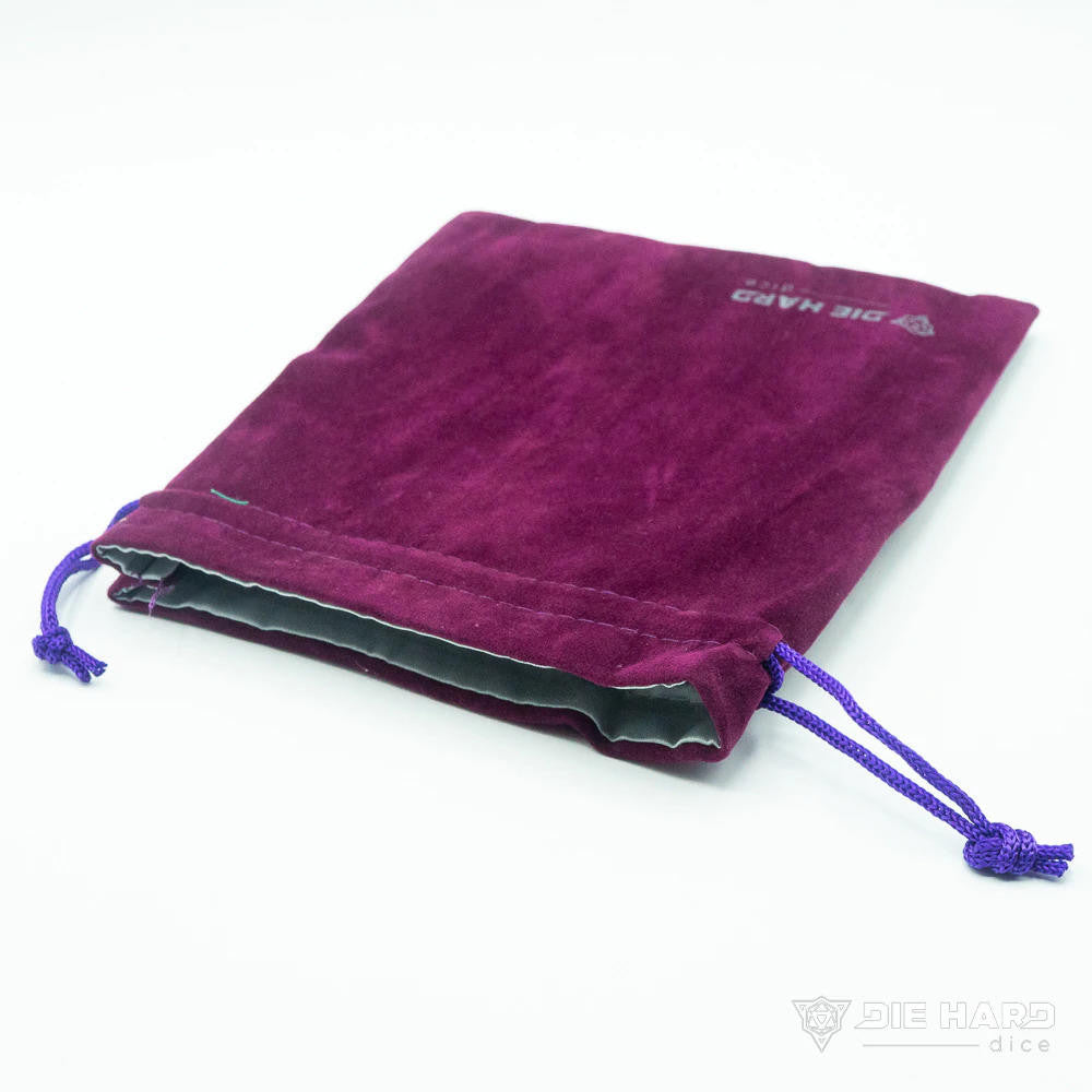 Die Hard Dice Velvet Dice Bag - Medium Purple
