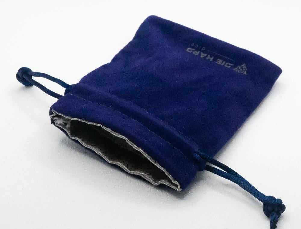Die Hard Dice Velvet Dice Bag - Small Blue Anemone 