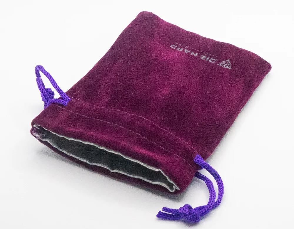 Die Hard Dice Velvet Dice Bag - Small Purple 