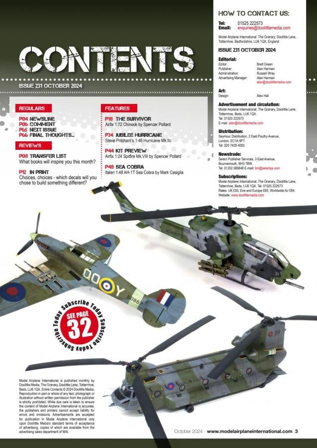 Doolittle Media Model Airplane International #231, Oct.2024 