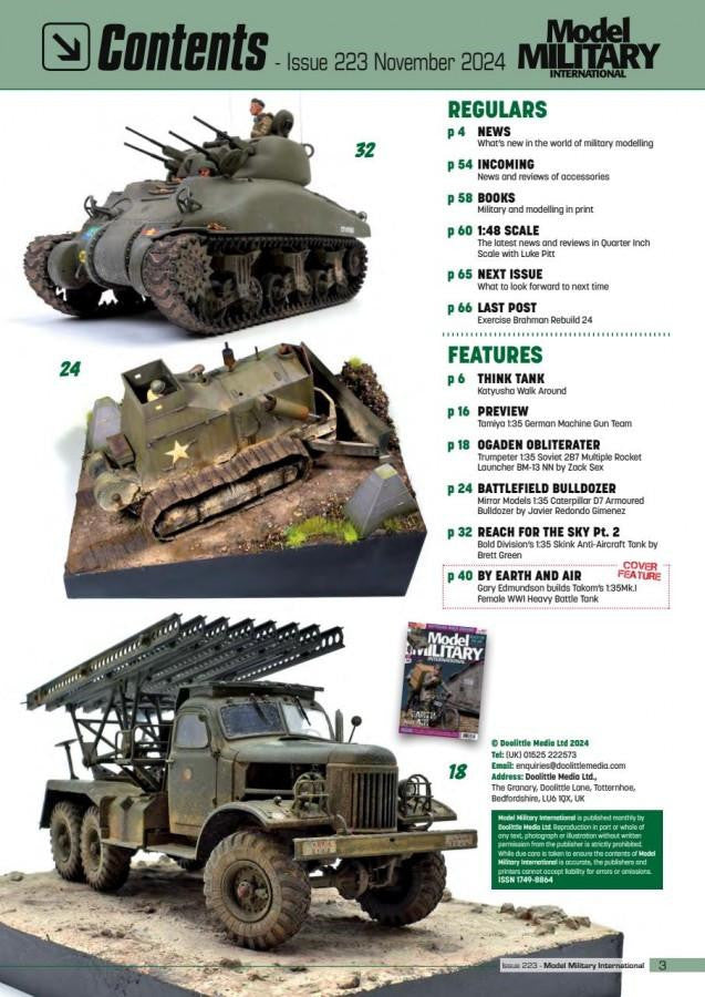 Doolittle Media Model Military Intl. #223, Nov.2024 