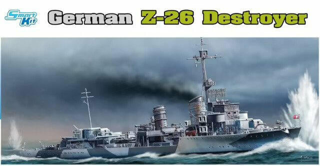 Dragon Models 1/350 Z-26 German Destroyer 1064