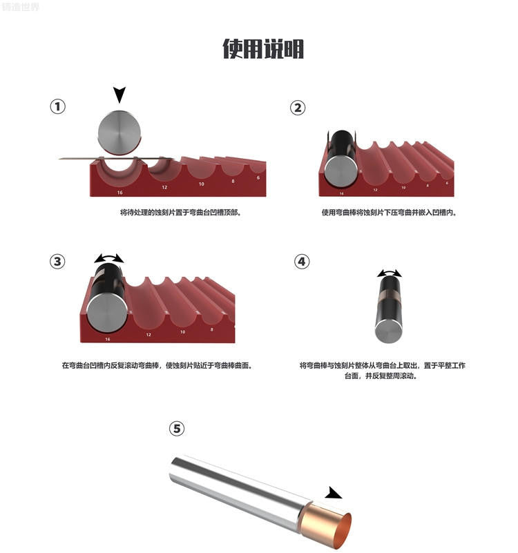 DSPIAE Tools Photo Etched Rolling Set AT-RS